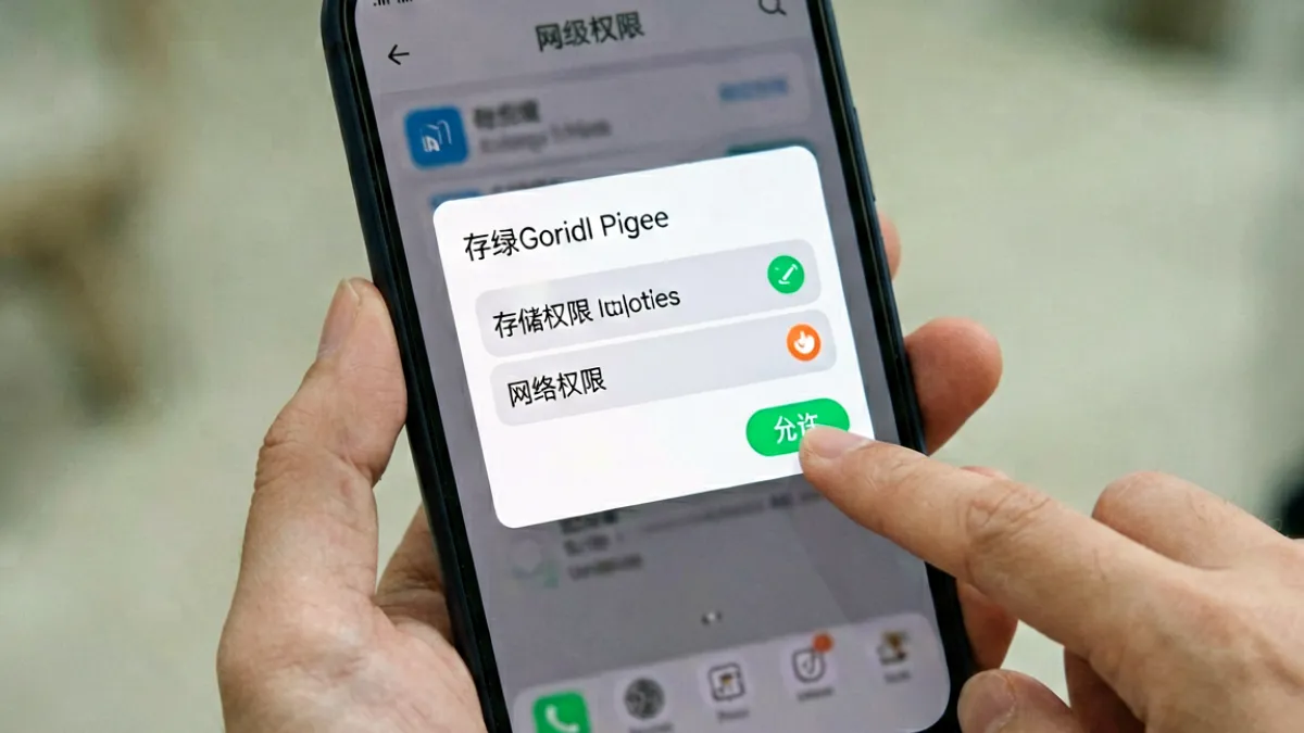 安卓手机安装黄瓜视频APK时弹出的权限授权提示界面截图示意