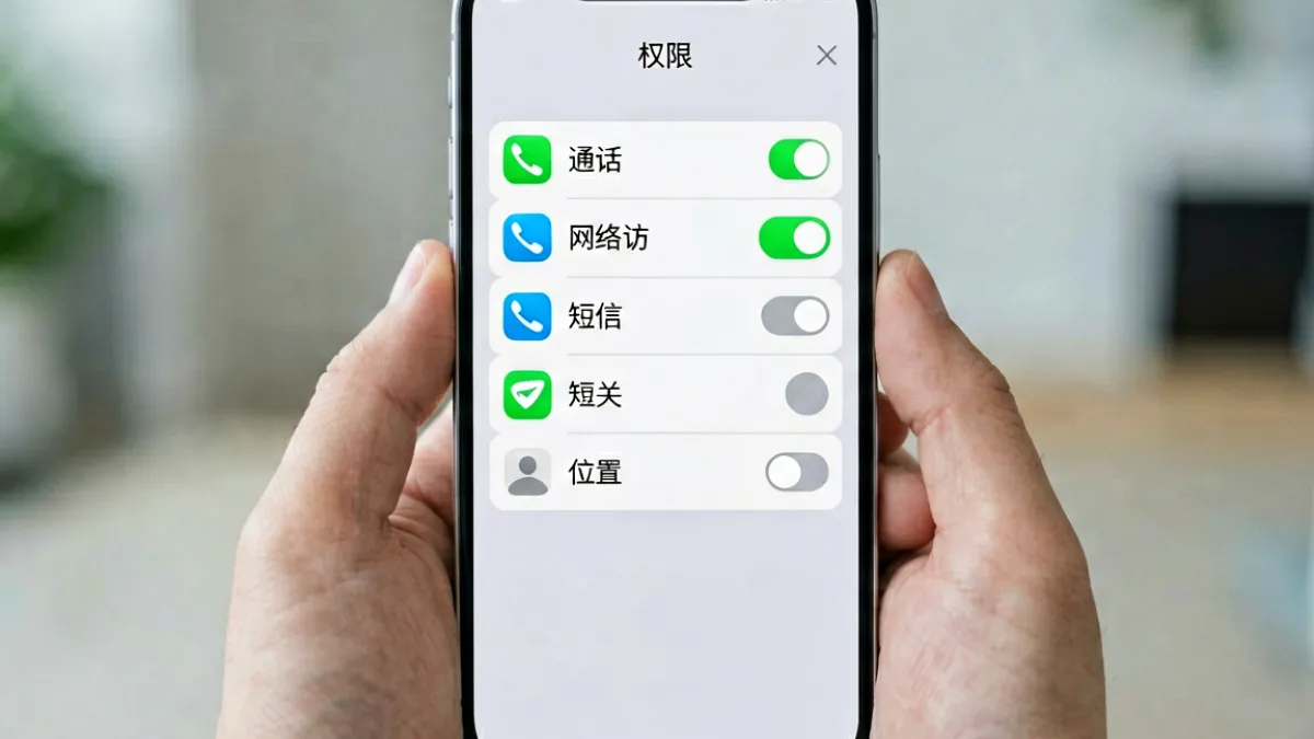 手机应用权限列表截图，展示黄瓜视频正常运行所需的存储和网络权限说明