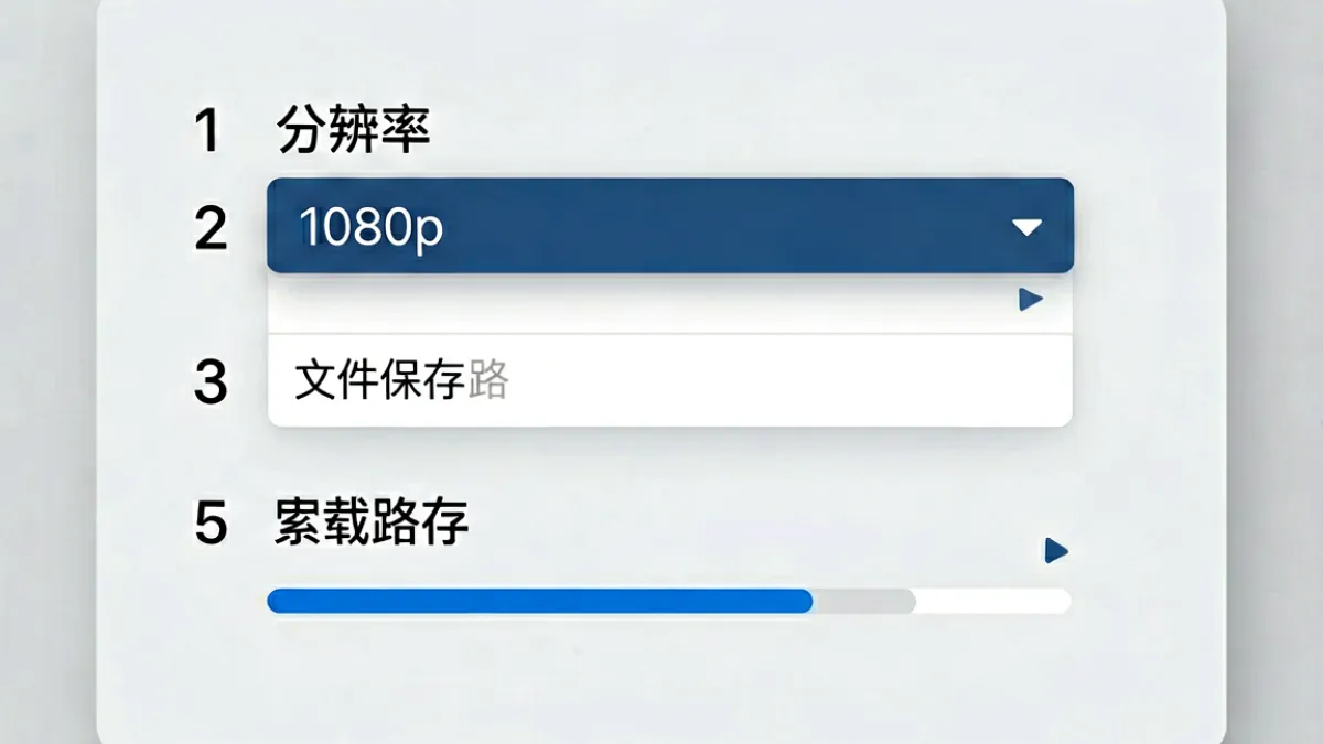 黄瓜视频下载教程页面示意图，展示文件保存路径选择与格式转换选项界面